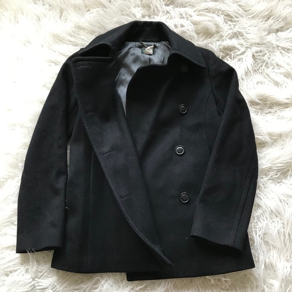 J. Crew Melton Pea Coat Jacket Double Breasted‎ - Picture 6 of 9